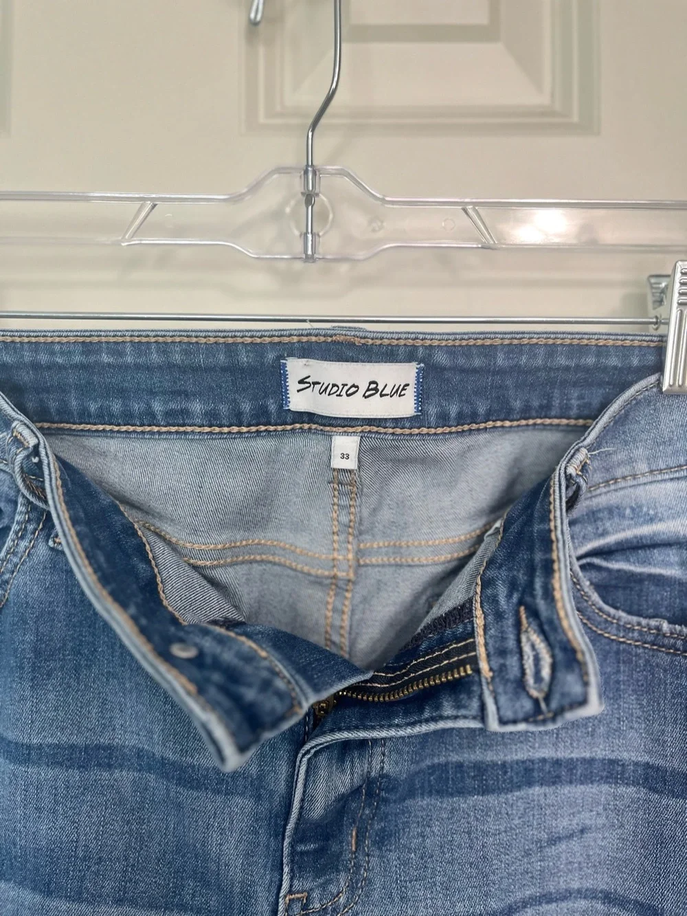 Studio Blue Distressed Skinny Jeans